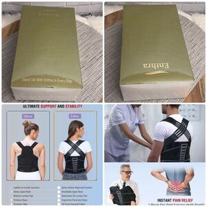 Enthra Back Brace Posture Corrector Lower Back Pain BB02 Medium For Men & Women